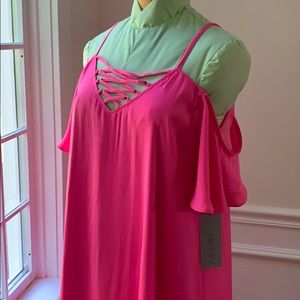 JENNIFER LOPEZ Bright Pink Dress